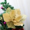 27cm Decorações de Natal simulação Flor de Natal arranjo de flores de tecido decoração malha de flanela Flor de Natal flor artificial
