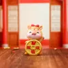Figura de Bobblehead Criativa Estilo Chinês Deus da Riqueza Decoração de Mesa de Escritório Presente de Ano Novo Presente de Inauguração