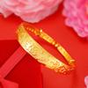 Pulsera de Oro Arena Vietnamita para Mujer, Color Duradero, Joyería de Aleación de Cobre con Imitación de Oro, Pulsera de Artículos Pequeños de Puesto Callejero de Mercado Nocturno