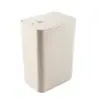 Cubo de Basura de Plástico Sanitario Cuadrado Pequeño de 7.5L con Tapa de Presión para Clasificación y Reciclaje, para Cocina y Sala de Estar, Hogar