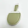 Colgante creativo de raqueta de ping-pong de cuero, lindo accesorio llavero de raqueta para bolsos y llaves