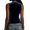 Primavera e Verão 2026 Transfronteiriço Europeu e Americano Amazon Wish Nova Roupa Feminina Botões Sexy Sem Mangas Colete Feminino