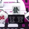 Azulejos de Mahjong Caseros de Dibujos Animados Lindos de Moda Manivela Manual Azulejos de Viaje Azulejos de Mahjong para Dormitorio Logo de Regalo Beneficios