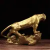 Adornos de Bronce Tigre de Latón Artesanías de Tigre de Latón Adornos Tigre de Montaña Tigre del Zodiaco Decoraciones para el Hogar