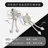 Novo Sapato de Tecido Flor Estilo Pequena Fragrância Pied-de-Poule Laço Flor Acessórios de Cabelo Roupas DIY Acessórios de Sapato Fivela de Sapato