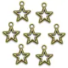 Yuenz Accesorios para Joyería DIY Colgante de Estrella Aleación Retro Colgante Pequeño de Aleación 17*15mm L340