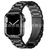Pulseira de Aço Inoxidável para Apple Watch Três Fileiras Apple Huawei Gt Samsung iWatch S8 Pulseira de Metal