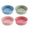 Nuevo molde redondo de silicona para pastel, molde para mousse de girasol, resistente a altas temperaturas, fácil de desmoldar, herramienta para hornear postres circulares