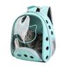 Mochila Trasera para Gatos Mascota Exterior Transparente Viaje Portátil Transpirable Mochila Adecuada para Perros Pequeños y Gatos Cápsula Espacial