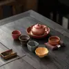 Taza Maestro Mineral Crudo Wufu Zisha Taza de Té Actividad Regalo Caja de Regalo de Gama Alta traje Estilo Ciudad Prohibida Día Nacional Enviar a Amigos
