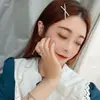 Pinza para flequillo lateral de temperamento estilo coreano, cabeza de bola, pasador de pelo completo de diamante, pasador de pelo de strass, clip plateado, accesorios para el cabello