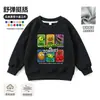 Sudadera con Capucha de Manga Larga para Niños Plantas vs. Sudadera con Forro Polar de Zombies para Niños Otoño/Invierno Base Térmica para Estudiantes