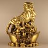 Guyunzhai adornos de cobre de Tigre zodiaco Lingote de Tigre Tigre Dorado decoración del hogar regalo de inauguración artesanías al por mayor