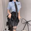 Lingerie sexy aeromoça sexy policial terno dramatização tentação uniforme secretária policial profissional boate 1894