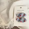 Pinza para el pelo con estampado de leopardo y corazón geométrico para niños Nian Nian, Pinza para el pelo, Pinza lateral, Pinza para el flequillo