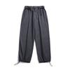 Pantalones de Hombre con Cordón en la Pierna Otoño Nuevo Dling Ropa de Trabajo Rectos Casuales Pantalones para Hombre Pantalones
