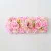2026 Amazon Transfronterizo Nuevo Producto Arreglo Floral de Boda Decoración de Pared de Flores Flores de Seda Serie de Colores Macarrón Rosa Arreglo de Piso