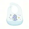 Baberos de Silicona de Grado Alimenticio para Bebés y Niños, Baberos Impermeables Tridimensionales, Toallas de Saliva Lavables, Modelo Nuevo Ajustable