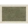 Alfombra vintage verde transfronteriza para sala de estar y dormitorio, alfombra de área grande de cobertura total para sofá y mesa de centro, alfombra para el hogar y tapete de piso