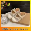 Sandalias Casuales de Suela Gruesa para Aumentar la Altura Estilo Retro Coreano con Puntos y Malla Hueca Mocasines Cerrados Estilo Birkenstock para Mujer 2026