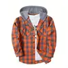 Amazon Explosions Talla Europea y Americana Hombre Moda Neoyorquina Tendencia Sudadera con Capucha Cuadros Sudadera con Capucha de Franela