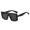 2025 Moda Transfronteriza Nuevo Marco Grande Estilo Ins Gafas de Sol para Mujer Cuadradas Europeas y Americanas Y2K Comercio Exterior Gafas de Sol Simples para Hombre