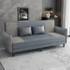 Sofá cama de tela, apartamento pequeño, diseño moderno, adecuado para apartamentos de alquiler, salas de estar y tiendas de ropa; sencilla, plegable y se puede usar como cama individual o doble