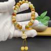 Raíz de Bodhi Natural Envuelta Alrededor del Dedo, Pequeña Lima Suave, Mango Verde, Matcha, Barril Estilo Antiguo, Pulsera de Cuentas Redondas, Pulsera de Mano Precio de Fábrica Al Por Mayor