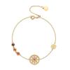 Roda Gigante do Pôr do Sol Pulseira Fanta Feminina Luxo Leve Design de Alto Padrão Estilo Francês Moda Retrô Pulseira Elegante