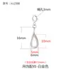 Estilo Chino Antiguo Corazón Ovalado Cuentas de Transferencia Cuentas Espaciadoras Portador Vacío Chapado en Oro de 18 Quilates Pulsera de Cuentas Pulsera Accesorios DIY Material