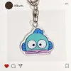 Chaveiro Peixe Feio Explosões Pingente Acrílico Desenho Animado Fofo Estojo de Caneta Mochila Pingente de Desenho Animado Chaveiro de Estudante