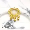 Accesorios de Aleación Incrustados con Hebillas de Disco, Collar de Cuello Cheongsam, Colgante de Joyería DIY, Materiales Auxiliares, Borlas