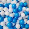 Suministro directo de fábrica, bola oceánica azul y blanca, bola de onda de macarrón espesa, juguete de jardín de infantes para niños, juguete de color
