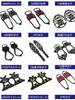 Cubrezapatos Antideslizantes para Exteriores Transfronterizos Crampones de 5/6/8/10 Dientes Invierno Antideslizante Escalada en Roca Montañismo Ferretería Velcro Garras para Nieve