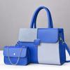 Bolso de Nuera Estilo Nuevo Empalme y Moldeado Gran Capacidad Color Contrastante Repujado Moda Bolso de Mano Transfronterizo Gama Alta Versátil para Viajes Diarios