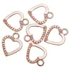 Collar Pulsera Corazón Hueco de Aleación Colgante Pequeño Accesorios de Joyería DIY A120