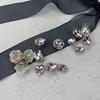 Recomendación del Libro Rojo Pequeño Zapatos con Agujeros con Hebilla de Diamante conjunto Flor Decorativa para Zapato Hebilla de Flor DIY Diamante de Vidrio conjunto Hebilla con Adhesivo en la Parte Posterior