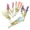 Decoración de Flor Artificial Lavanda de Tres Puntas Planta Verde Planta en Maceta Estilo Boda Hotel Hogar Jardín Decoración Flor Falsa de Plástico