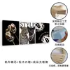 Amazon Estampado de Leopardo Guepardo No. 8 Pintura Decorativa Triptíca Estilo Europeo y Americano Lujo Ligero Sala de Estar Dormitorio Lienzo Arte de Pared