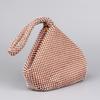 Elegante Bolsa de Jantar Feminina de Mão Bolsa de Mão para Noiva Textura Atmosférica Ladies com Pedras de Diamante Bolsa para Banquete de Vestido