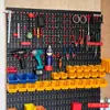 Ferramentas de detalhamento automotivo painel de parede hardware de plástico display de amostras placa perfurada acessórios ganchos placa de armazenamento sem furos