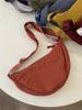 Crossbody Bag Feminino Novo Shoulder Bag Estudante Mulheres Casual Bag Esportes Small Bag Summer Canvas Bag Estilo japonês Dumpling Bag