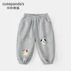 Kaka Panda Bebé Ropa de Principios de Primavera Conjunto Infantil Top Casual para Niñas Conjunto de Dos Piezas Moda de Otoño para Niños
