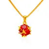 Colgante de Imitación de Oro de 18K de Lujo Ligero Estrella de Seis Puntas Moda Celebridad de Internet Suministro en Vivo Oro Arena Exquisito Explosiones Joyería Transfronteriza