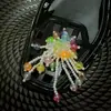 Acessórios de Flor de Sapato de Cristal Resistentes Estilo Coreano com Lantejoulas Bordadas, Franjas de Cristal Exquisite de Estilo Leve de Luxo