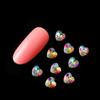 Joyería para uñas con base puntiaguda, taladro para uñas colorido con base puntiaguda, forma especial, color mágico, diamante de color AB, palo de bricolaje, diamante, taladro tridimensional con forma especial