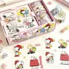 Set de cinta adhesiva de cachorros de dibujos animados, cinta washi creativa hecha a mano para journaling, regalo pequeño cultural y creativo para estudiantes