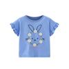 Ropa para Niños al Mayoreo Camisetas para Niños 2025 Verano Estilo Dulce Camisetas de Algodón de Manga Corta para Niños Pequeños y Medianos Dropshipping