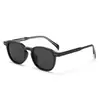 Gafas de sol poligonales coreanas personalizadas para hombre con patillas de placa, Gafas de sol polarizadas retro de moda para mujer, Tendencia de celebridad de internet 8609