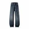Yidao Vintage Outono 2026 Novos Jeans Masculinos Retrô Americano Rasgados de Barra Reta Marca Tendência Bad Boy Cool Calças Retas Desgastadas